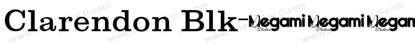Clarendon Blk字体转换